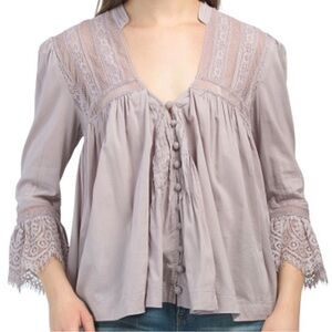 Free People Esme Button Down Blouse
